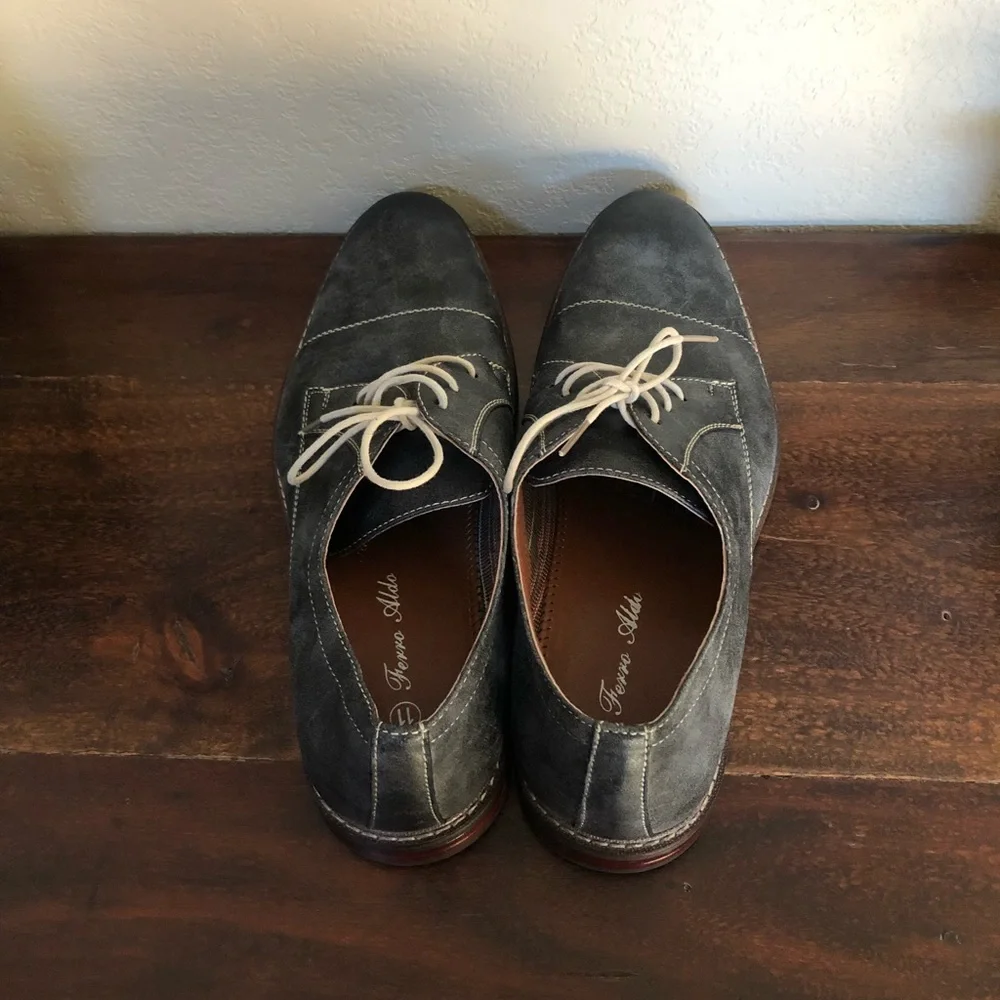 Ferro Aldo Jason Lace-Up Oxfords Navy Blue